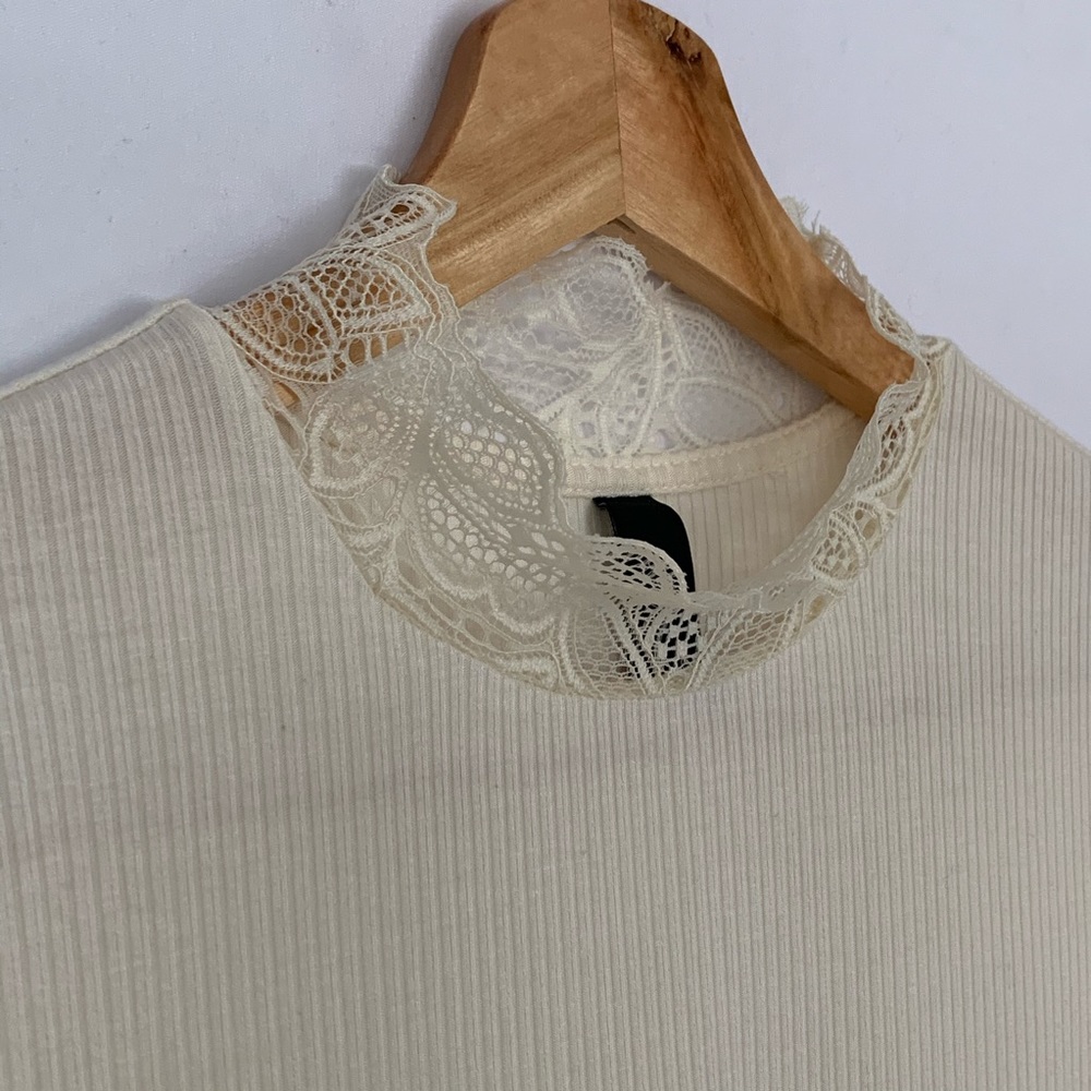 YAS Laced Ribbed Top - Picture 4 of 6